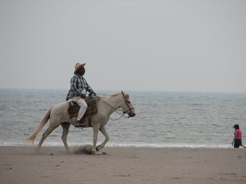 IMG_3967 Horse rider on San Blas beach.