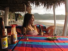 IMG_3809 Just north of Sayulita, having a sunset beer at San Francisco beach.