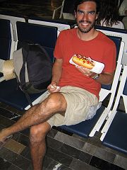 IMG_3810 Wow, a real hot dog!
Matt looks very foriegn.