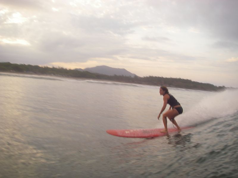 SAL_0693 Surfer's eye shot of amanda heading in for breakfast