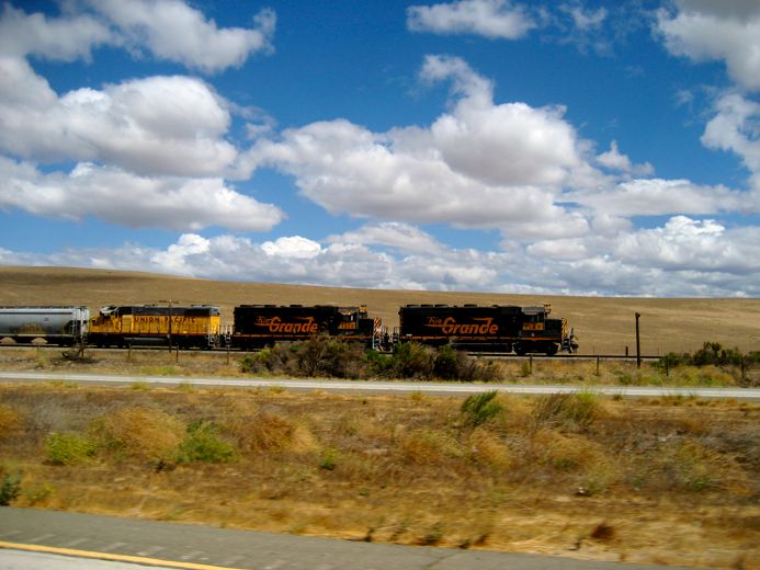 train Heading deeper south.