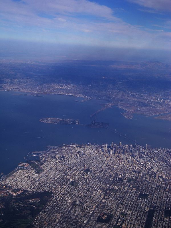 IMGP1939 San Francisco, Berkeley and the Bay Bridge.