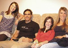 IMGP1665 Emily, Matt, Lucy and Amanda relax after a quick yoga session!