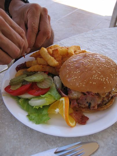 IMG_3083.JPG - and a burger for Matt!